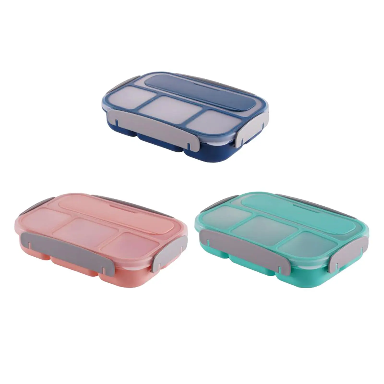 

Bento коробка для ланча, коробка для салата, многофункциональная вместительная герметичная коробка с 4 отделениями