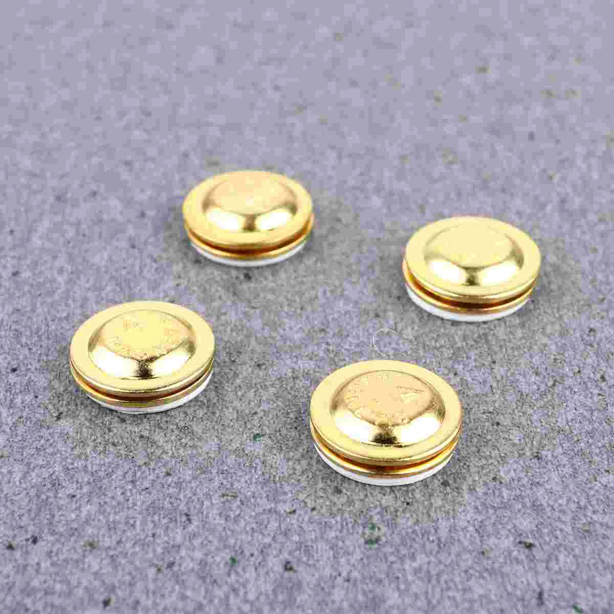 24 Pcs 17mm Round Alloy Magnetic Snap Brooch Pin Colorful Scarf Clasp Snap Buttons for Costume Fun Badge Party Decoration (Silve