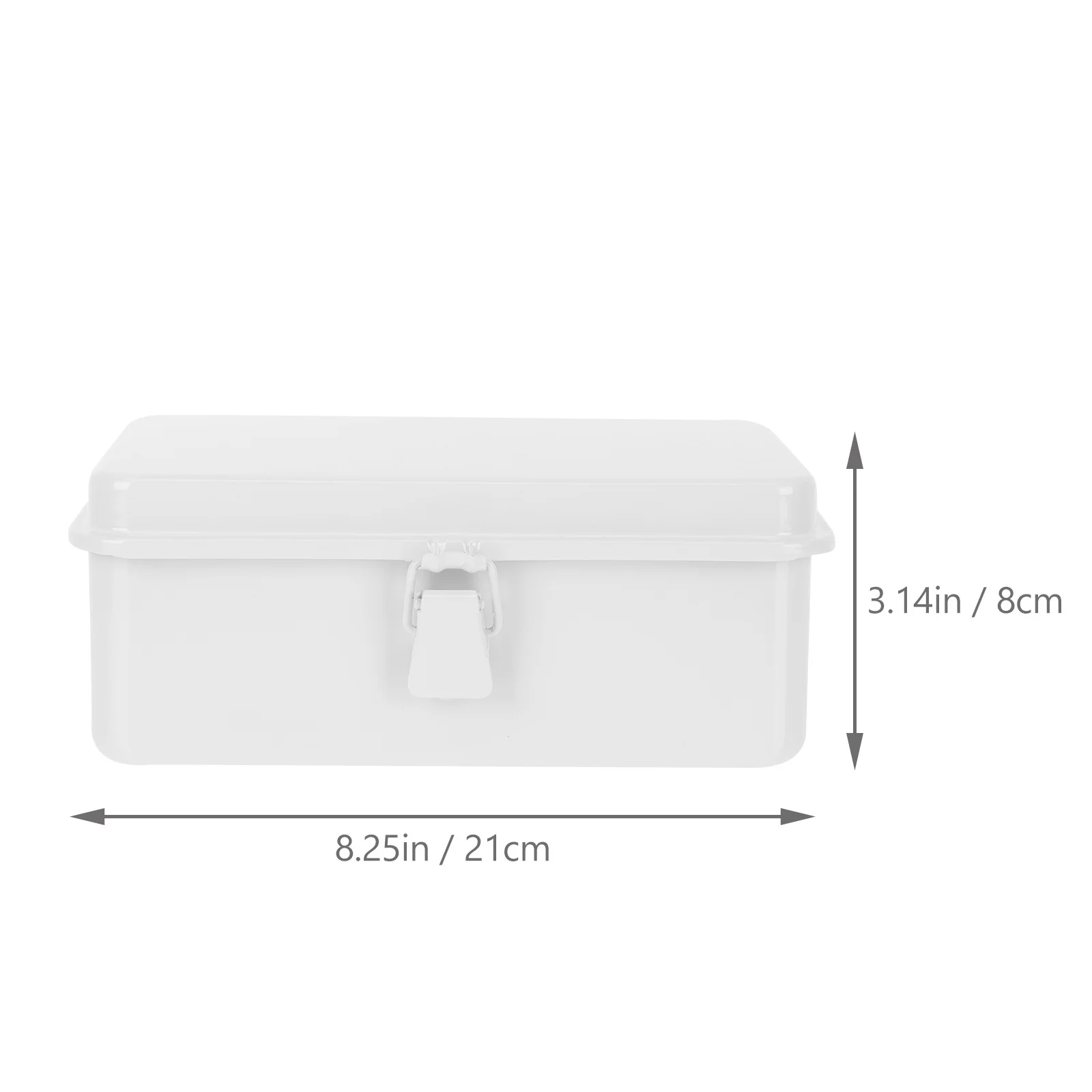 1Pcs Sundries Storage Container Sturdy Metal Desktop Box for Small Items Correction Fluid Scissors Rust-Resistant Smooth Finish