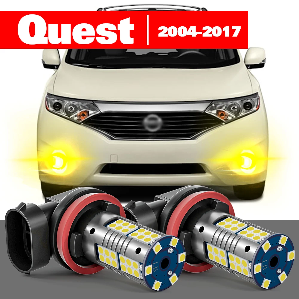 

For Nissan Quest 2004-2017 2pcs LED Fog Light Accessories 2005 2006 2007 2008 2009 2010 2011 2012 2013 2014 2015 2016