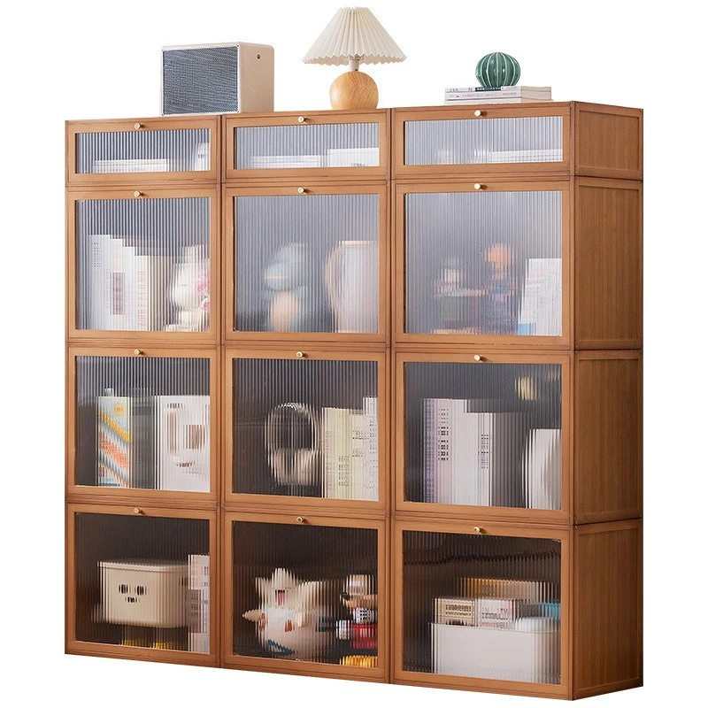 Multi-layer floor-to-ceiling shelves, stacked storage box combination, bedroom storage