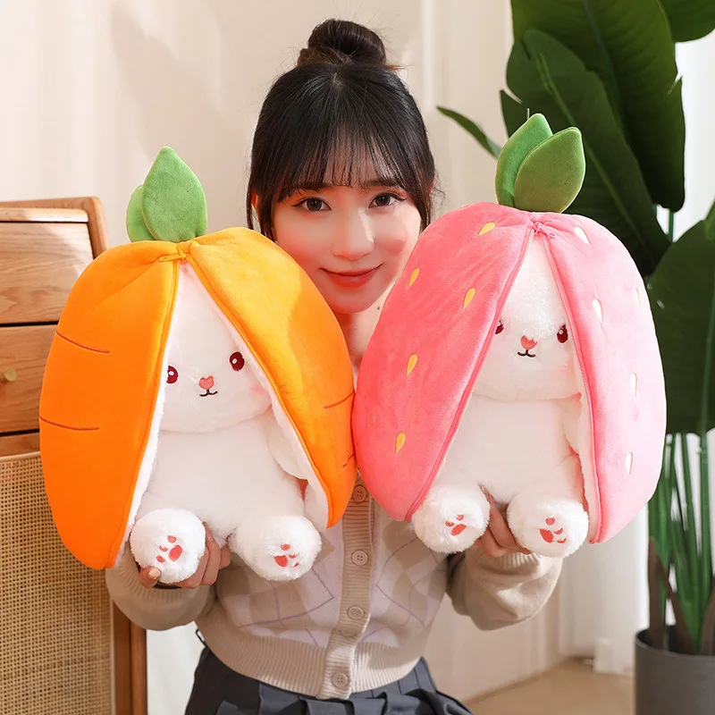 christmas decor 2024 Bunny Plush Toys Rabbits Soft Pillow Plush Toy Gifts Doll Kid Gift новый год новогодний декор