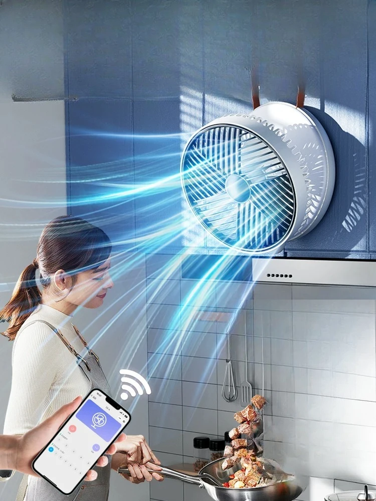 

2026 new wall-mounted electric fan cooling, no punching, hanging on the wall for toilets and toilets