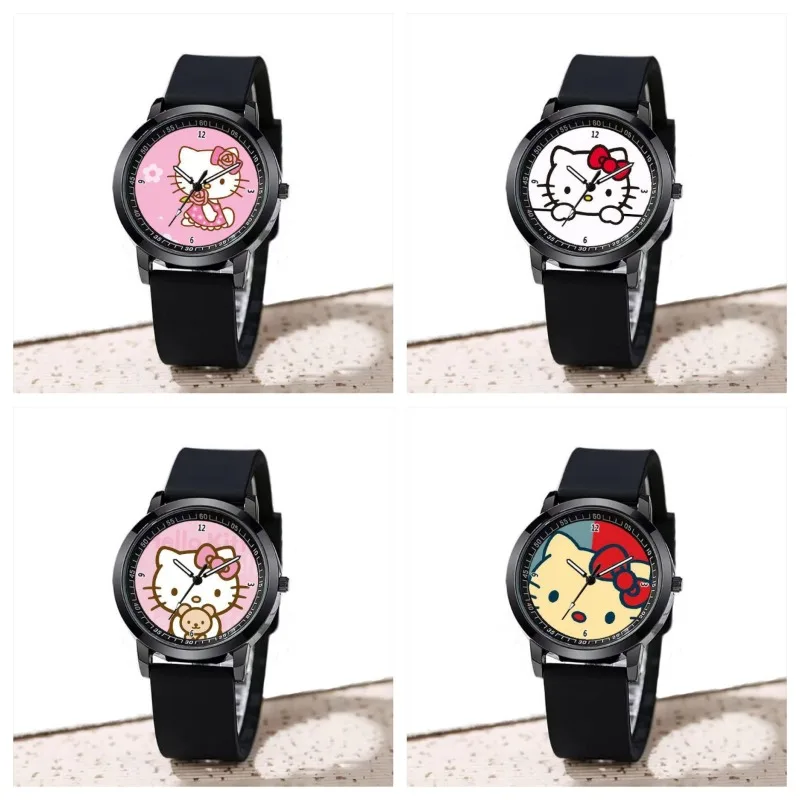 

NEW Popular Anime Hello Kitty Junior High School Student Value Waterproof Quartz Watch Personalized Fashion Watch Festival Gift