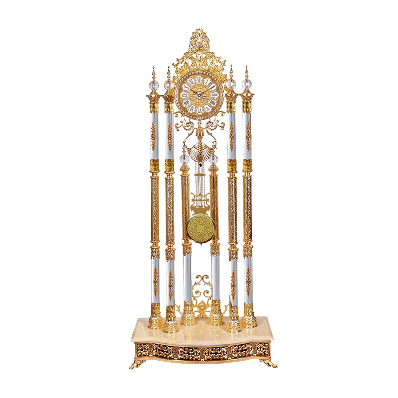 

The Grandfather Clock Standing Grandfather Clock Gold Crystal the Grandfather Clock Living Room Villa Standing Grandfather Clock