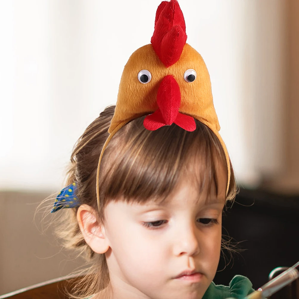 Galo bandana leve e confortável dos desenhos animados animal acessório de cabelo traje festa meninas páscoa headbands acessórios