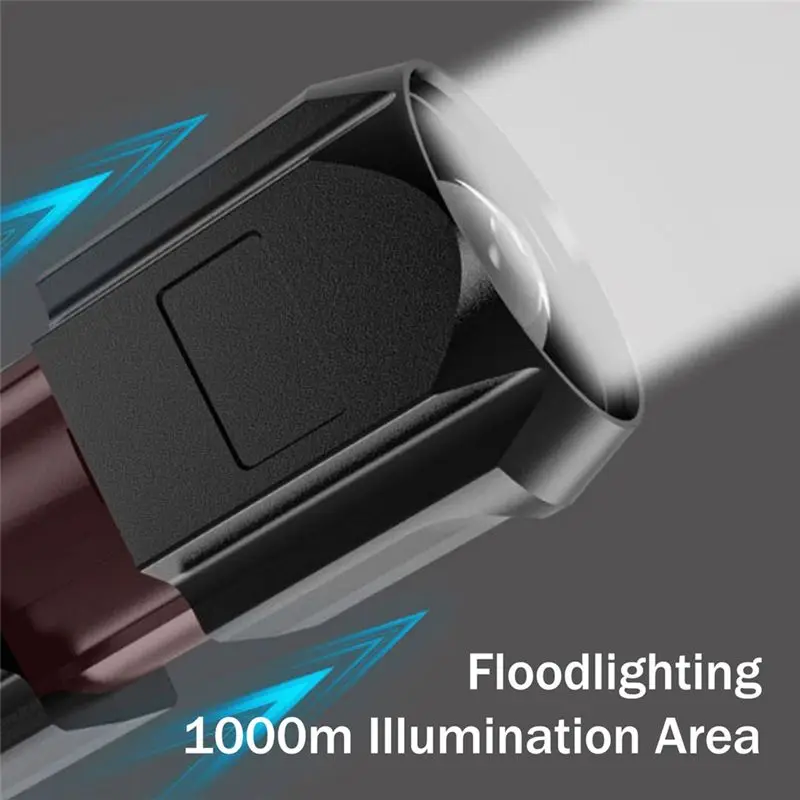 BMBY-Peachloft Flashlight,Powerful LED Flashlight Rechargeable Zoomable Torch, High Lumens Super Bright,For Home Camping