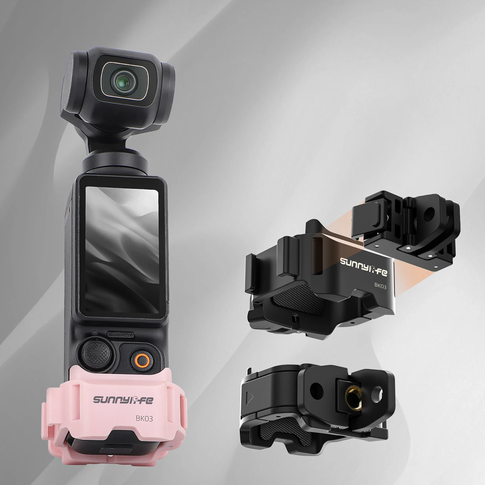 

For DJI OSMO POCKET 3 Camera Quick Release Bezel Adapter Cold Shoe Bidirectional Expansion Interface