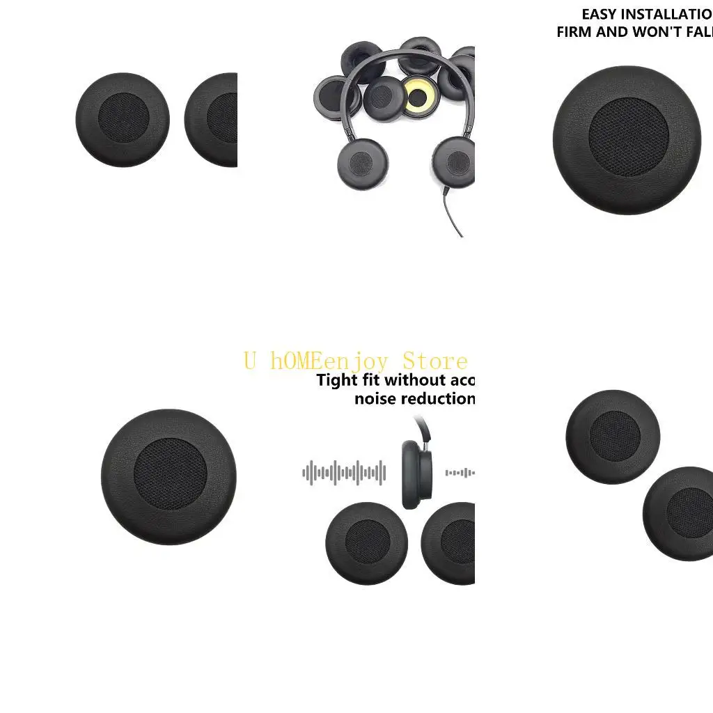 B0KF 1 paire coussinets d'oreille remplacement, housse coussin en mousse à mémoire forme pour Evolve 20