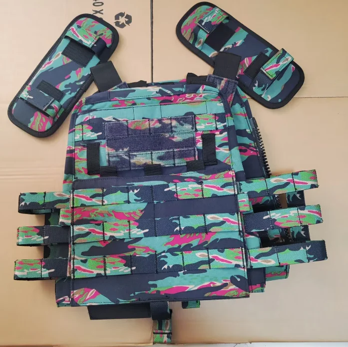 US Miami Tabby Tiger Camouflage  Tactical Vest Blue AVS