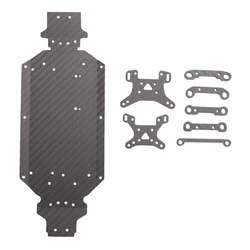 Codice del braccio della torre d'urto del telaio in fibra di carbonio per Wltoys 144001 144002 144010 LC Racing EMB-T 1/14 accessori per auto RC