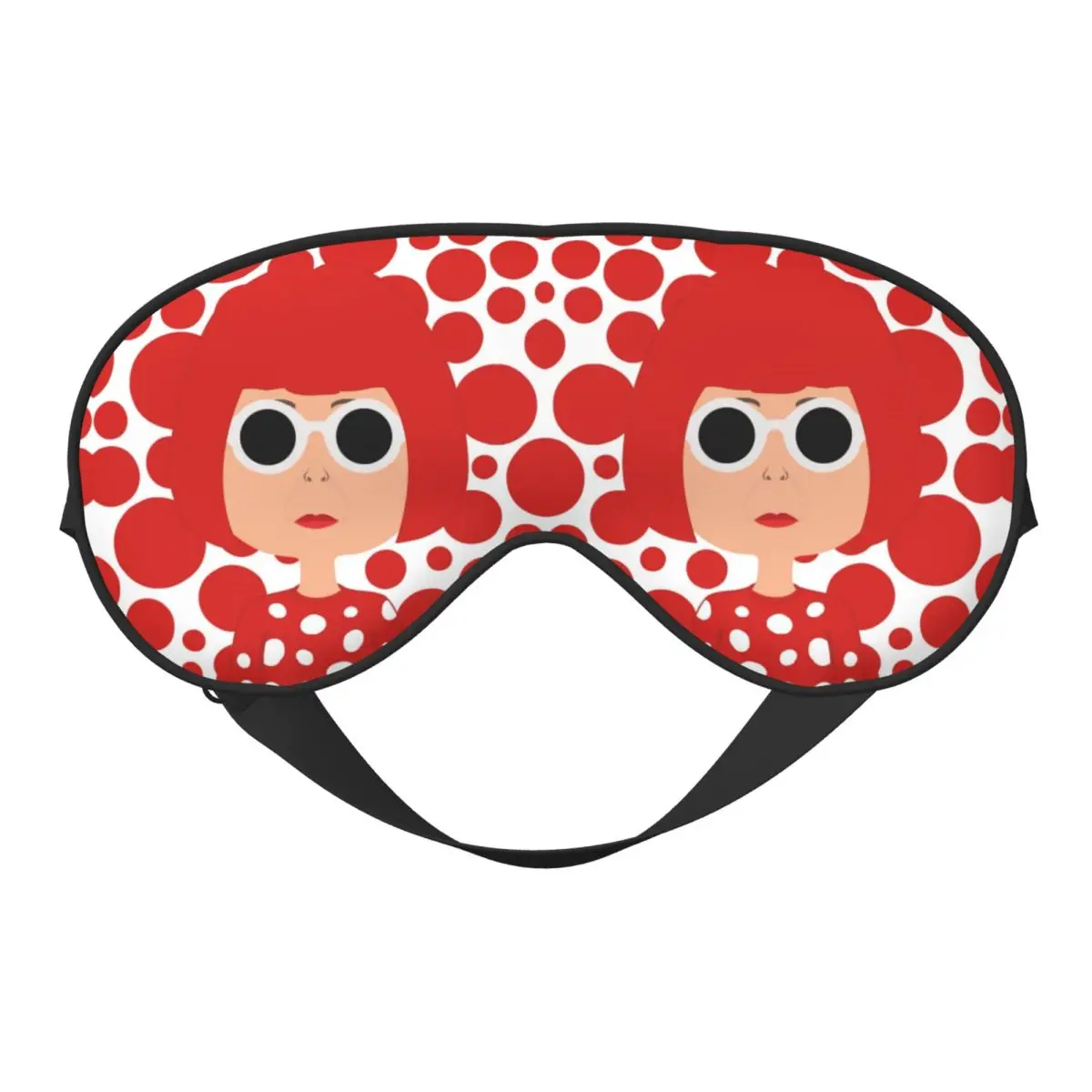 

Polka Yayoi Kusama Маски для сна для глаз Абстрактное искусство Двусторонний сон Здоровье Чехлы для глаз для путешествий Мужчины Женщины Регулируемые патчи для глаз