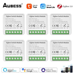Tuya Zigbee Módulo Interruptor Inteligente, 1, 2, 3, 4 Gang, 2 Way Control, DIY Breaker, Smart Home, Trabalhar com Alexa, Google Home, Yandex Alice