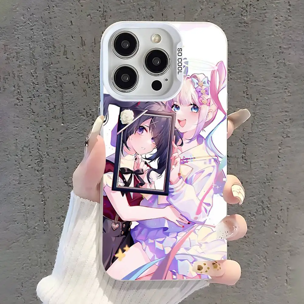 Needy Streamer O-Overload Ame chan Case iPhone 17,16,15,14,13,12,11,Pro,XS,Max,Plus,Mini,SE White Candy Matte غطاء مقاوم للصدمات
