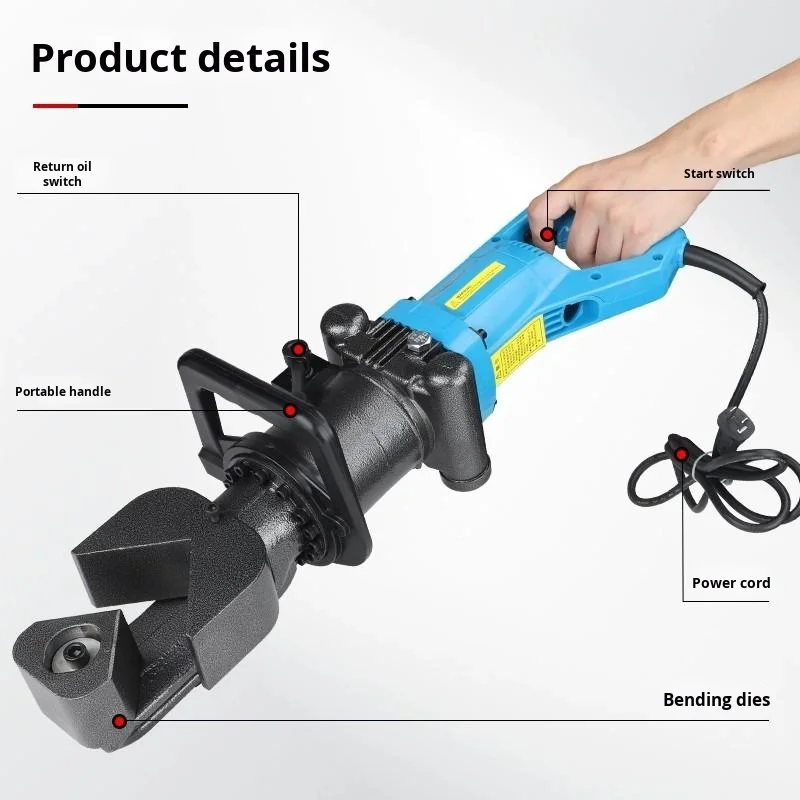 المكونات في الهيدروليكية JP-60-1 زاوية آلة ثني الحديد الكهربائية النحاس الألومنيوم الحديد المسطح الانحناء آلة الأدوات الهيدروليكية