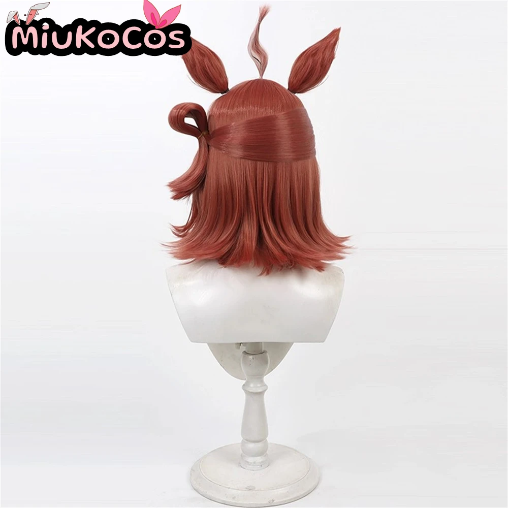 EM ESTOQUE enginト Rhein Kraft Peruca Cosplay Com Orelhas e Cauda MiukoCosplay Jogo Umamusume: Pretty Derby Cosplay