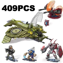 Technical MEGA Construx The Infinity Aura Airship Building Block War Mech Robots Weapon Model Bricks Toys For Kids Adult Gift