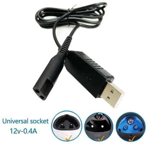 Cable cargador USB para Afeitadora eléctrica para Braun Series S9 S8 S7 S6 S5 S3 S1 3040s 790cc 720s-4 7865cc 5018s 7020s 9090cc Cable de alimentación