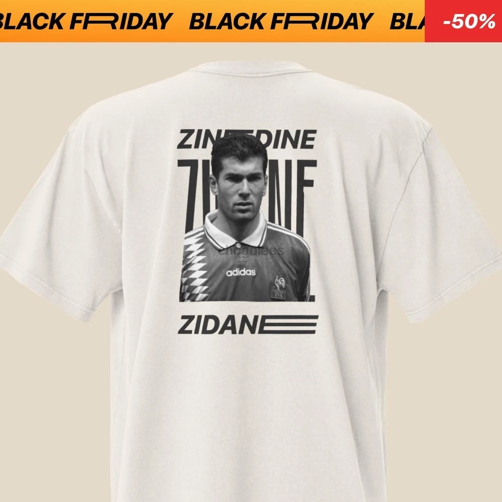 Zidane oversized distressed t-shirt  Zinedine Zidane t-shirt  Zidane t-shirt