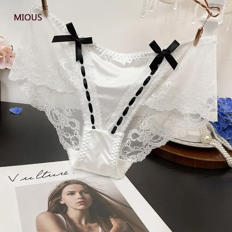 

Французские легкие роскошные милые кружевные женские трусы, сексуальные модные прозрачные трусы со средней заниженной талией, комфортные