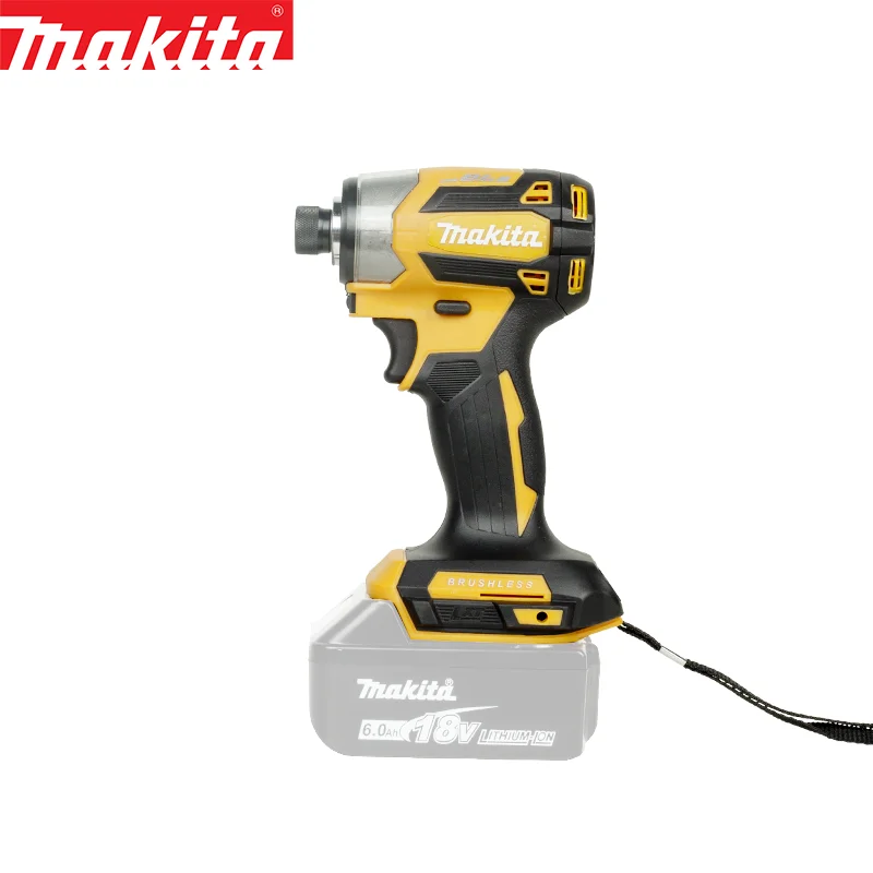 Makita-japonês recarregável impacto chave de fenda elétrica, DTD173, Linha Nacional, Motor sem escova, DTD173Z M, roxo