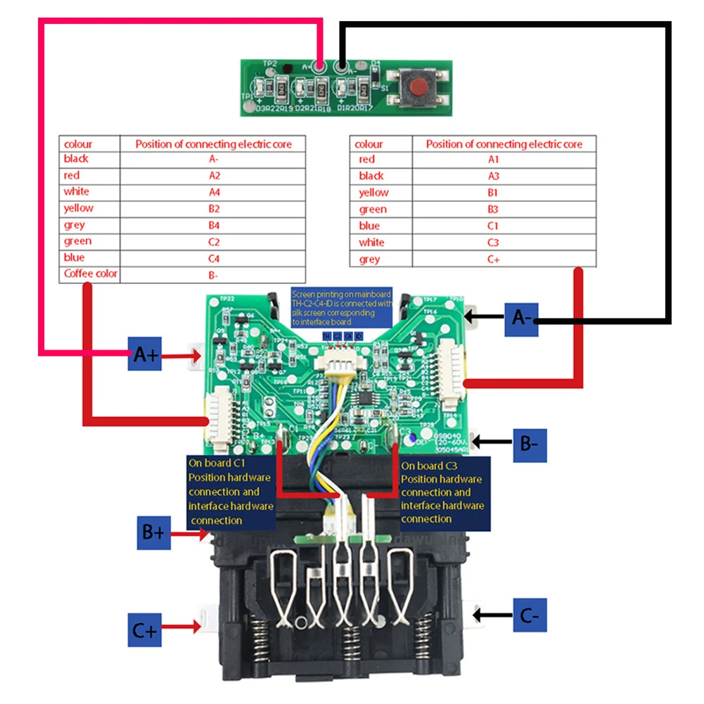 Imagem -05 - Li-ion Bateria Carregamento Proteção Circuito Board Dcb606 Bateria de Lítio 60v Dcb609