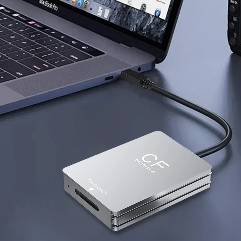 2 في 1 CFexpress نوع A قارئ بطاقات SD USB 3.2 10Gbps قارئ CF Express المحمول مع كابل USB C إلى USB C/USB A لـ SLR