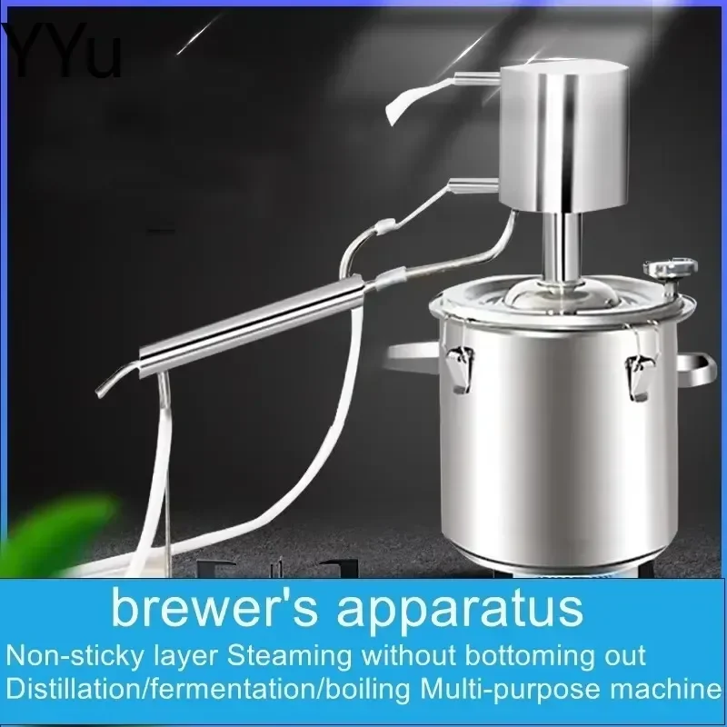 custom for Food Grade Stainless Steel Home Distiller Traditional Sorghum Homemade Brewing Distillation Pure Dew Alcohol Still