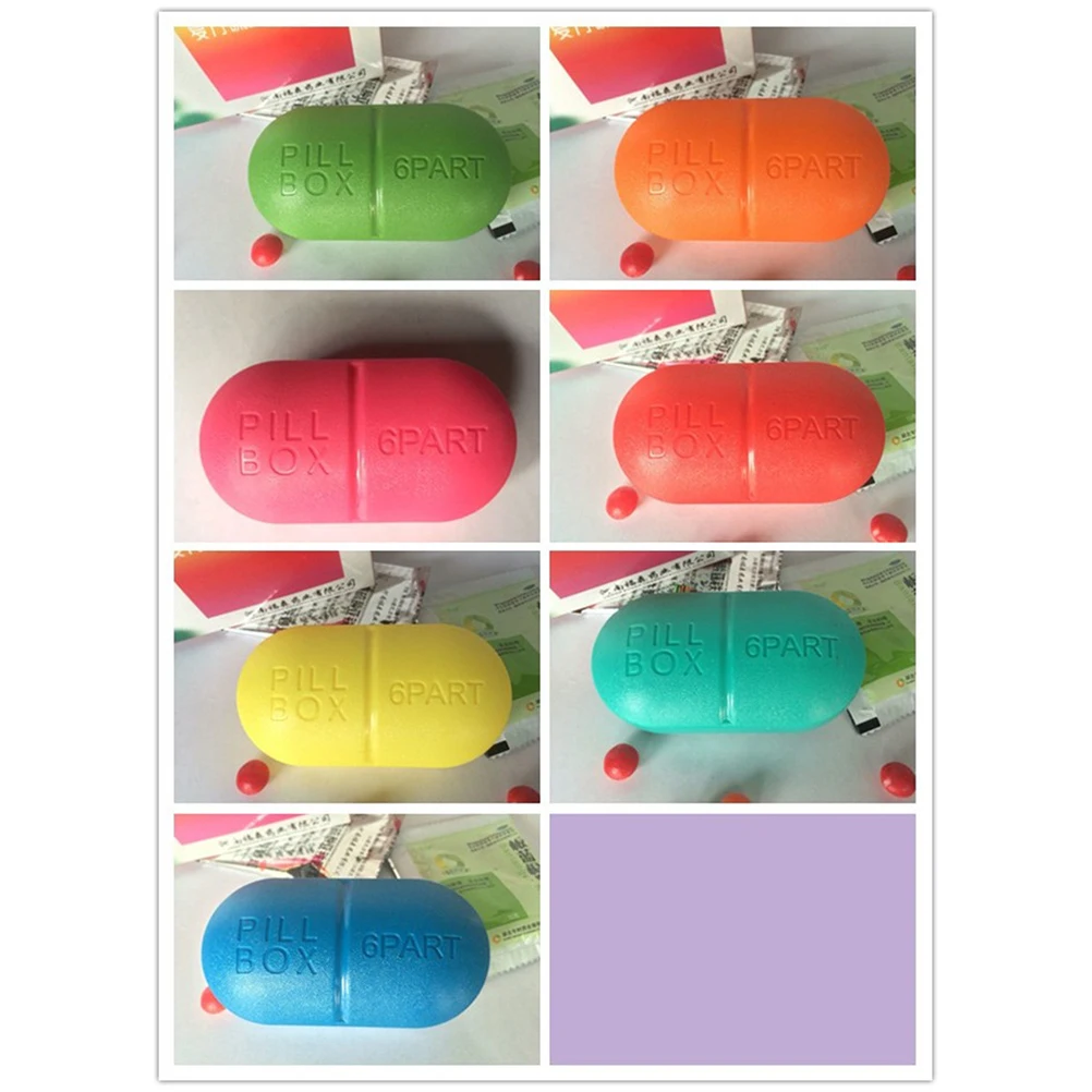 

Mini Pill Case Small Organiser Portable Cases Holder Container Organizer Travel Medicine Kit