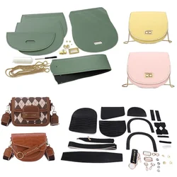 Accessories DIY Hand Stitching Bag Set Making Kit Handmade Leather Handbag Sewing Saddle Bag With Shoulder Strap for Women