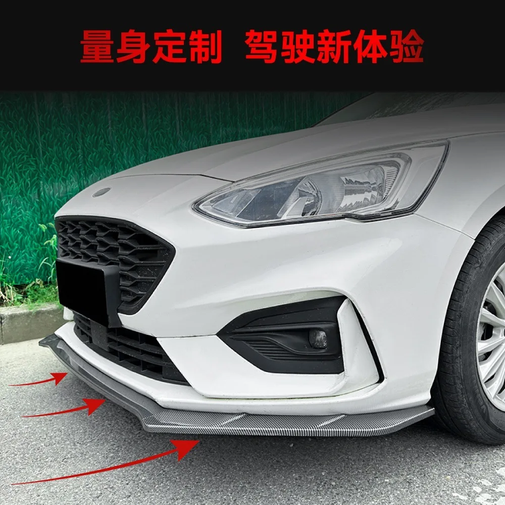 For Ford Focus MK4 ST-Line 2019-2022, Front Lip / Chin Spoiler Front Bumper Splitter, Sporty Upgrade, Direct Fit.