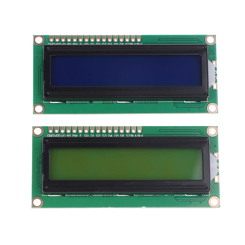 1PCS LCD1602 1602 LCD Module Green Screen 16x2 Character LCD Display PCF8574T PCF8574 IIC I2C Interface 5V For Arduino