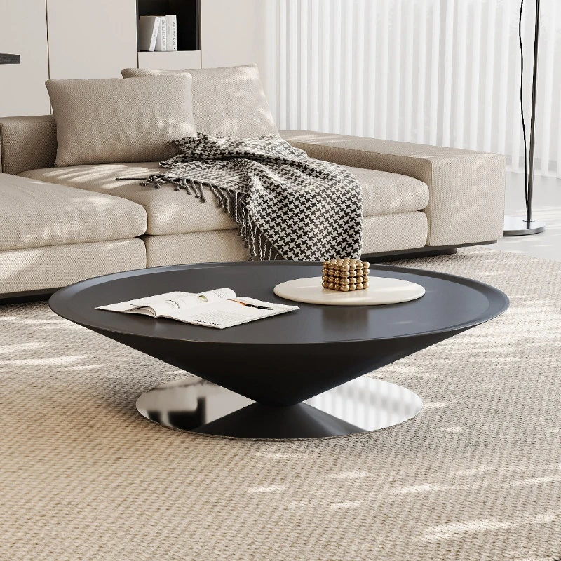 

Flying saucer coffee table living room household small apartment 2025 new light luxury high-end round coffee table