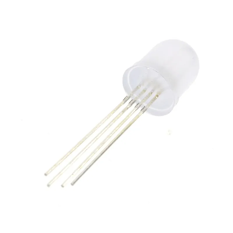 20PCS 10mm Full colors Diffused RGB LED Common Cathode 20mA 3 Colors Red Green Blue 4 Pin 10 mm Light-Emitting Diode LED Lamp