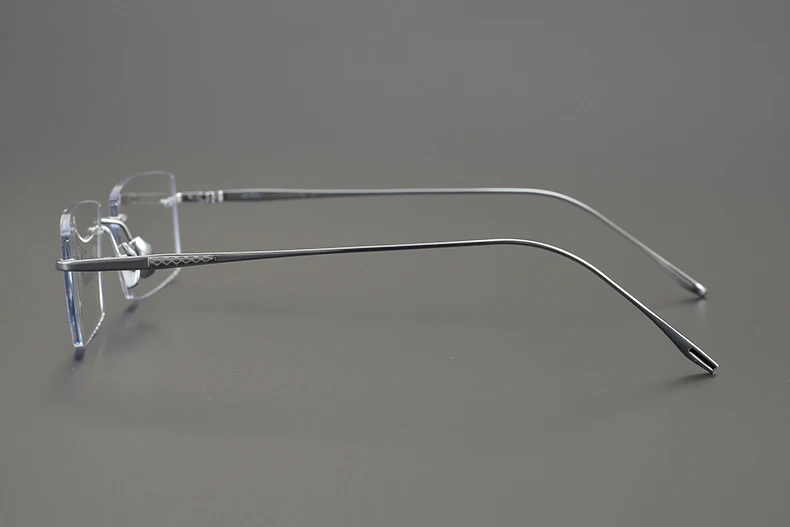 2026 Pure Titanium Ultra-Light Square Rimless Glasses Frame Men Women Fashion Business Rectangle Daily Eyeglasses Eyeware Gafas