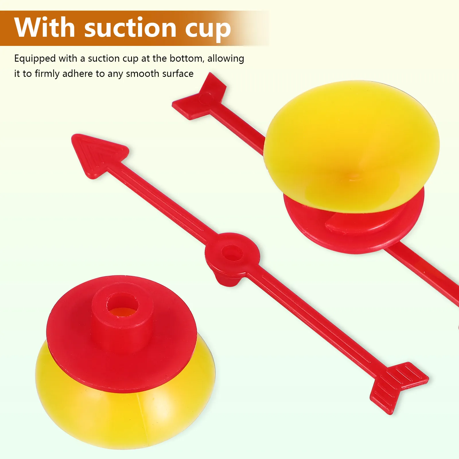 

25 шт. пластиковых стрелок для настольных игр с яркими цветами и вращающимися насадками на присосках