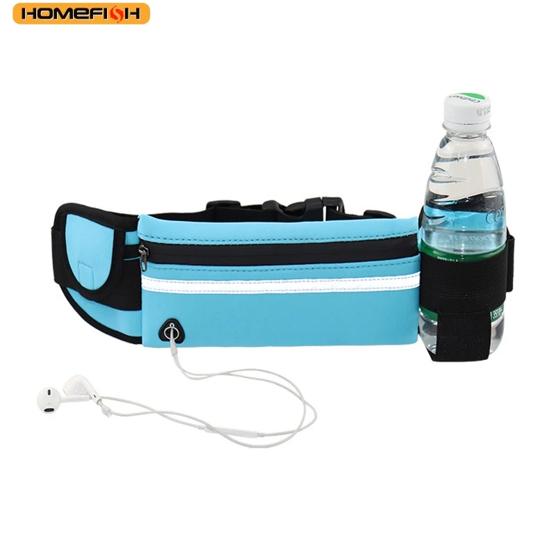 HOMEFISH New Waterproof Sports Waist Bag, Dedicated Close-Fitting Waist Pack for Running and Cycling, Multifunctional Portable