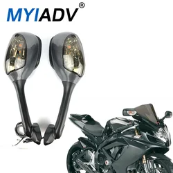 Espejos retrovisores laterales para motocicleta, luz LED intermitente, para Suzuki GSX-R600, GSX-R750, GSX-R1000, 2005-2009, 2010, K6, K7, K8