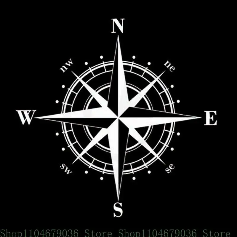 

15x15 см большая наклейка в форме компаса, наклейка на кузов автомобиля, авто окно, бампер, украшение двери, наклейка для стайлинга автомобиля