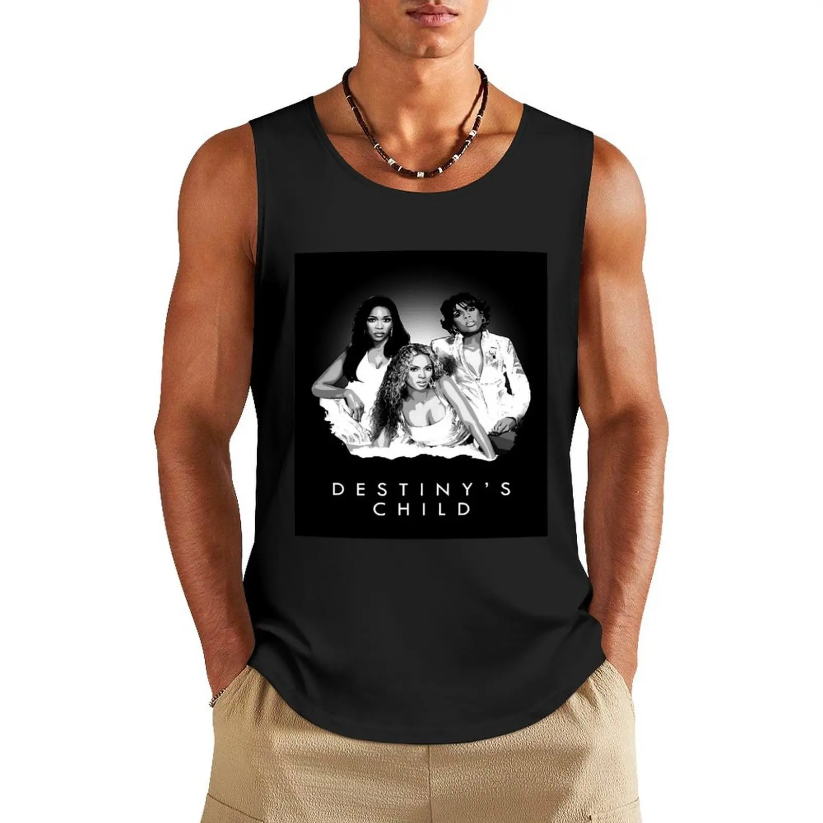 

Destiny's Child Tank Top T-shirt male fitness T-shirt men Gym man