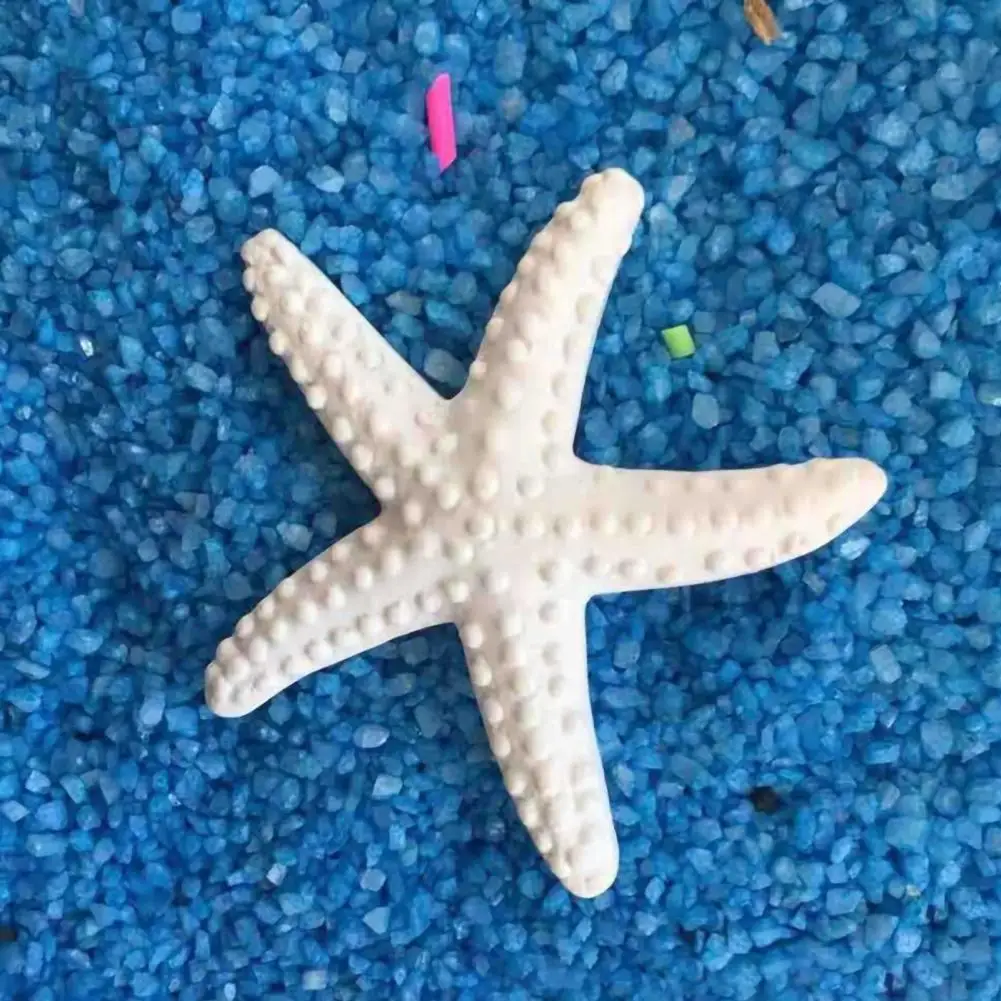 Mini Plastic Simulation Starfish Colorful Resin Realistic Cute Artificial Sea Star Desktop Ornament Aquarium Decor Wall Ornament