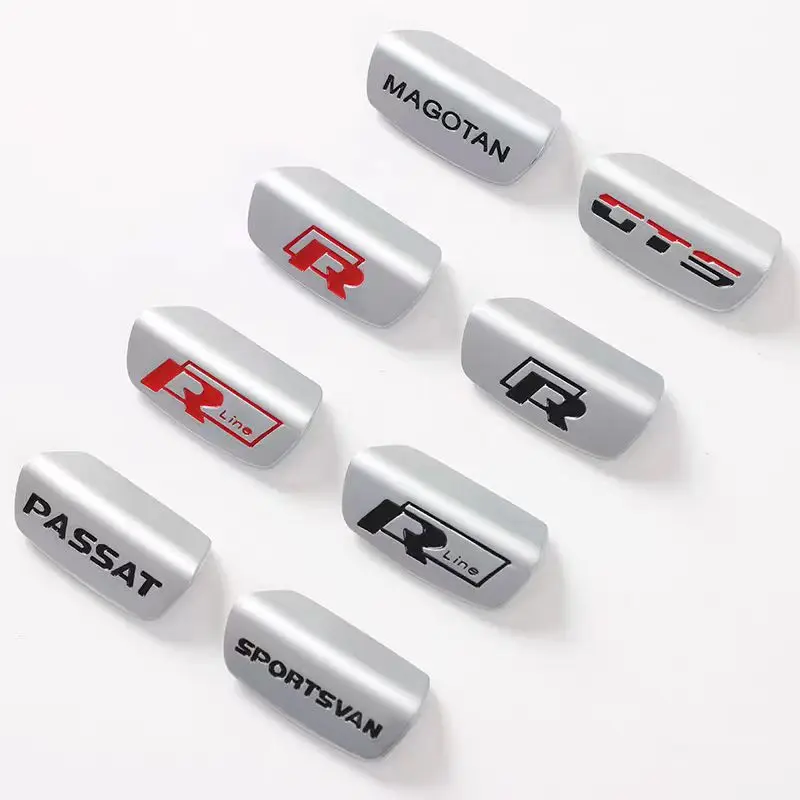 عجلة توجيه سيارة اكسسوارات ملصقات معدنية لشركة فولكس فاجن GTI R خط بولو جولف باسات شيروكو تيجوان جيتا T-ROC طوارق توران GTS