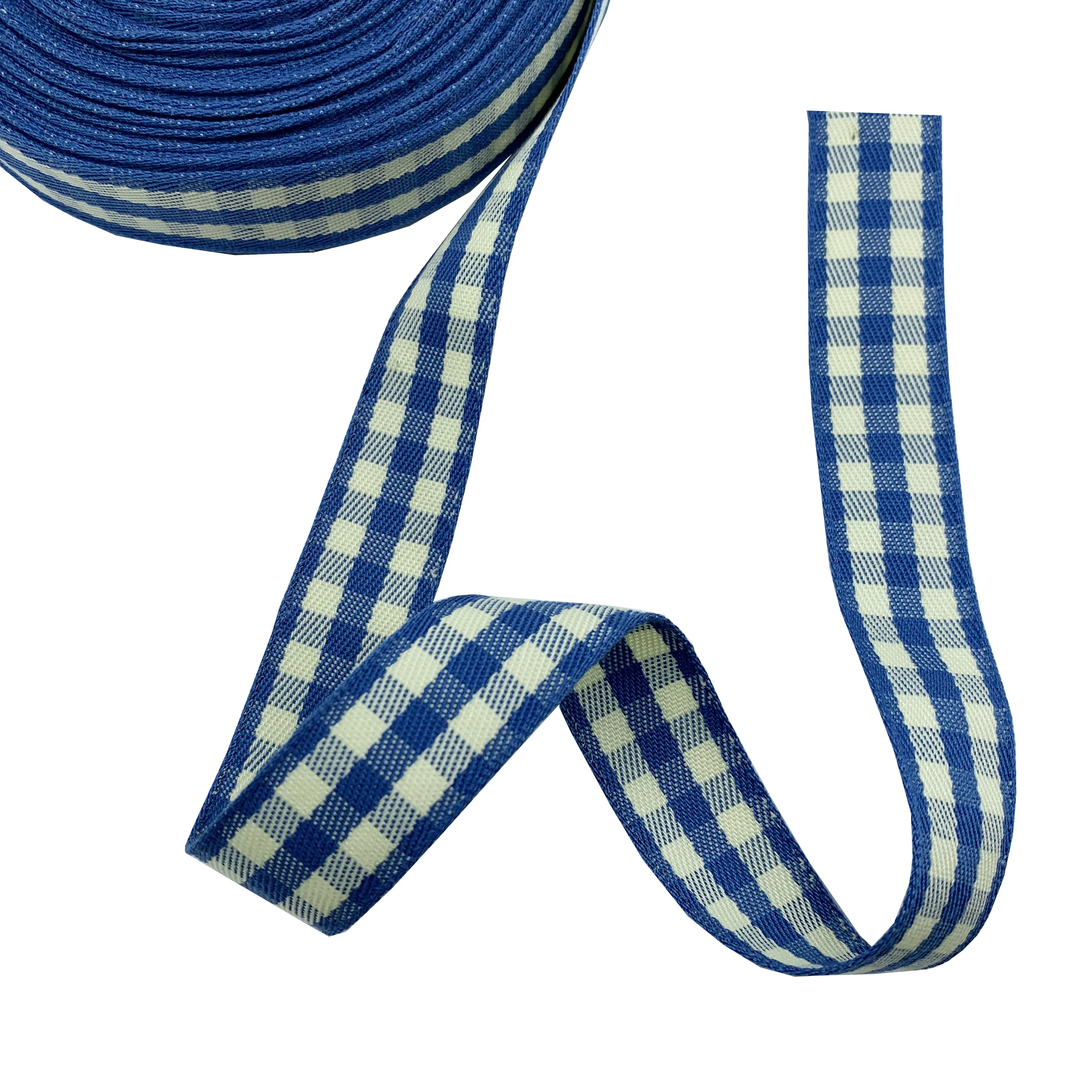 5Yards Wired Edge Plaid Ribbons Wide Check Gingham Fabric Craft for Gift Wrapping DIY Bows Decoration Home Party Decor