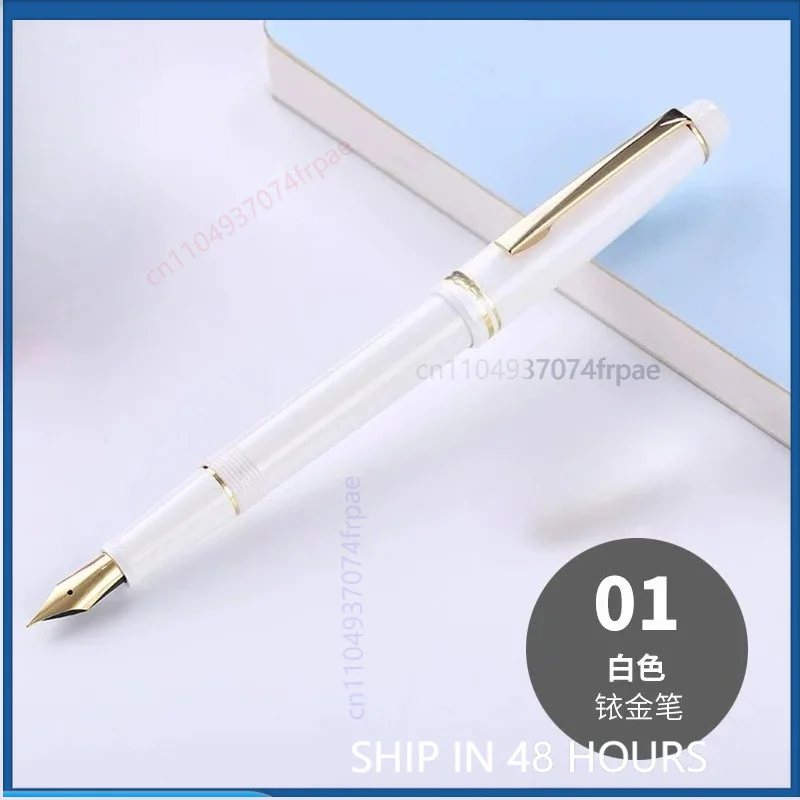 Stylo plume transparent Wing Sung 659 pour étudiants, bureau, finance, pratique de la calligraphie (2 pièces)