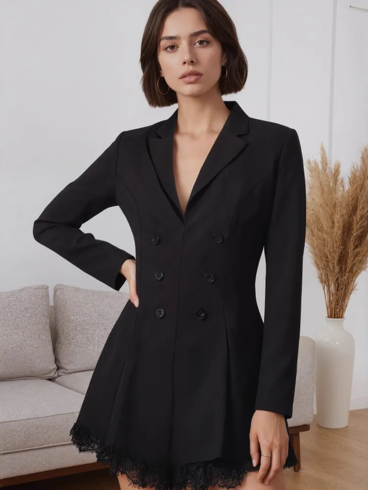 

Женские комбинезоны на осень-зиму, черный комбинезон с длинными рукавами, свободные модные уличные комбинезоны, широкие шорты, брюки 2025