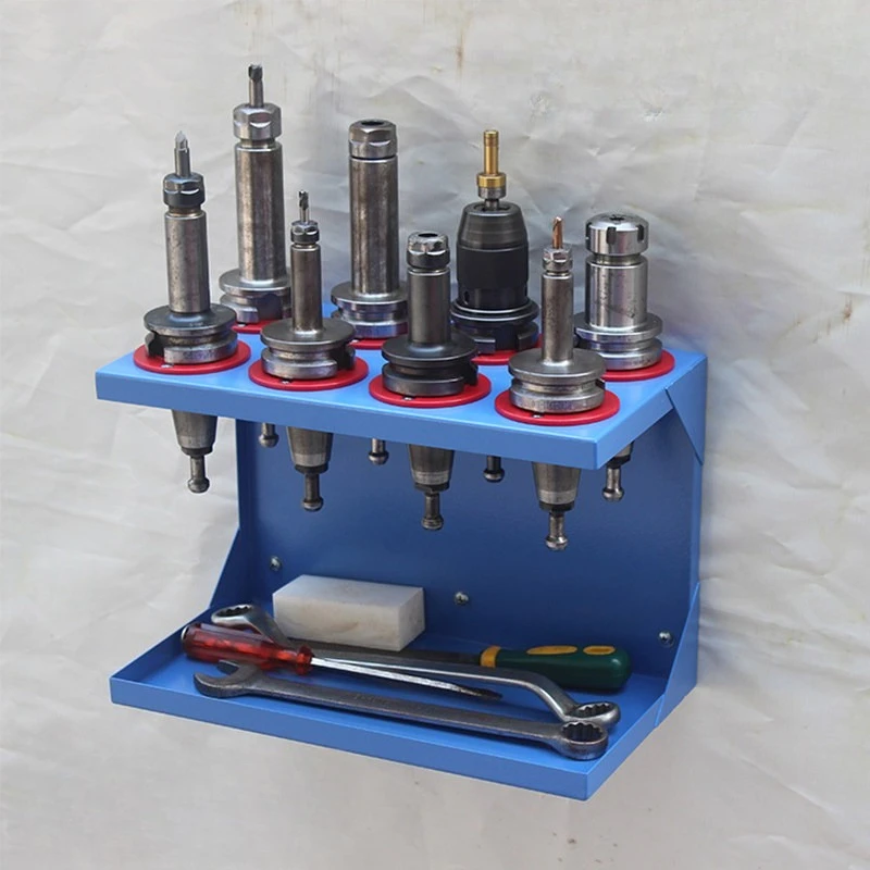 1Pc Hanging Style BT30 BT40 Tool Holder Frame Tool Rack Shelf Collecting Box for CNC Machine Parts Storage