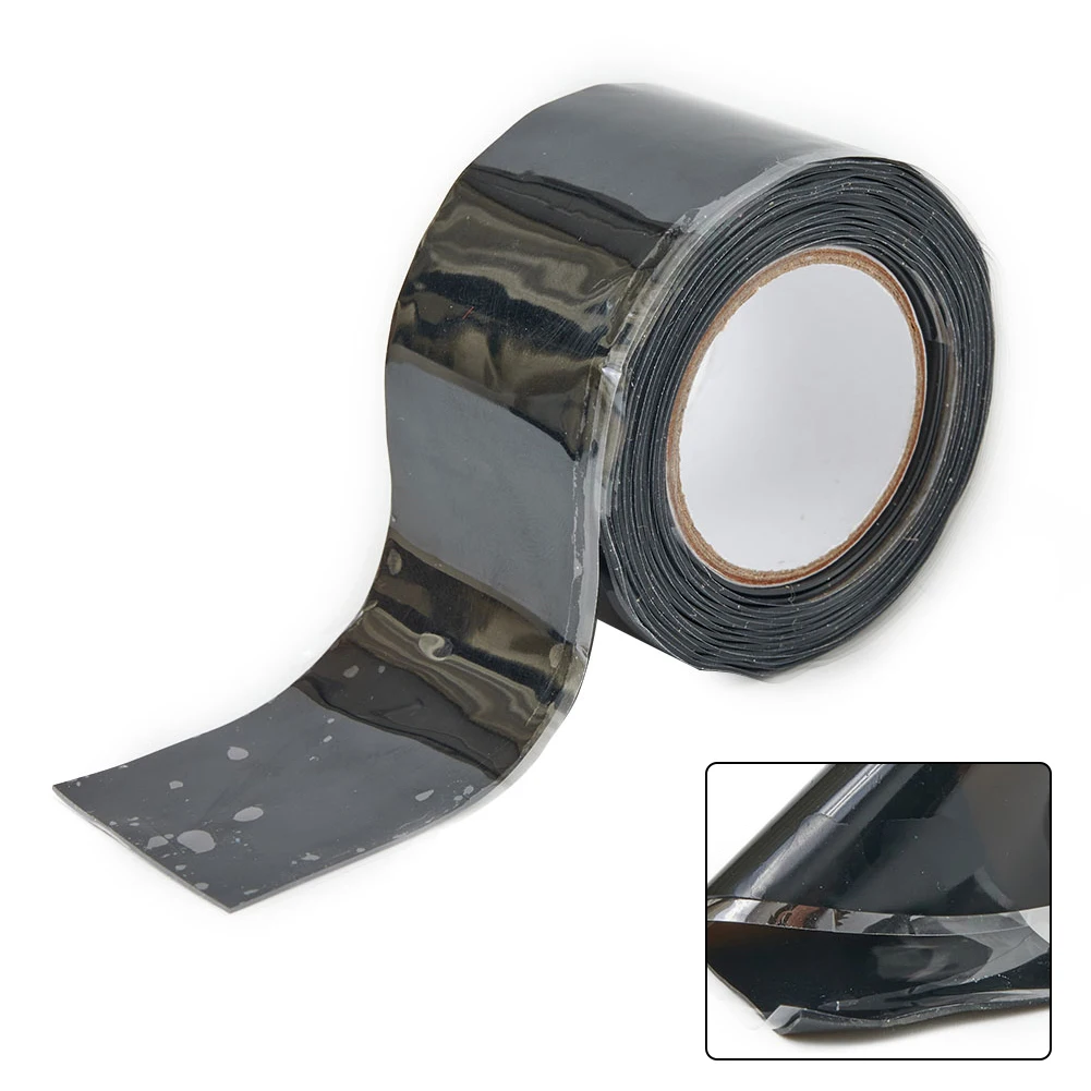 150CM Repair Tape Strong Rubberized Sealant Bonding Repair Waterproof Silicone Black High Quality Exhausts Motorcycle Parts