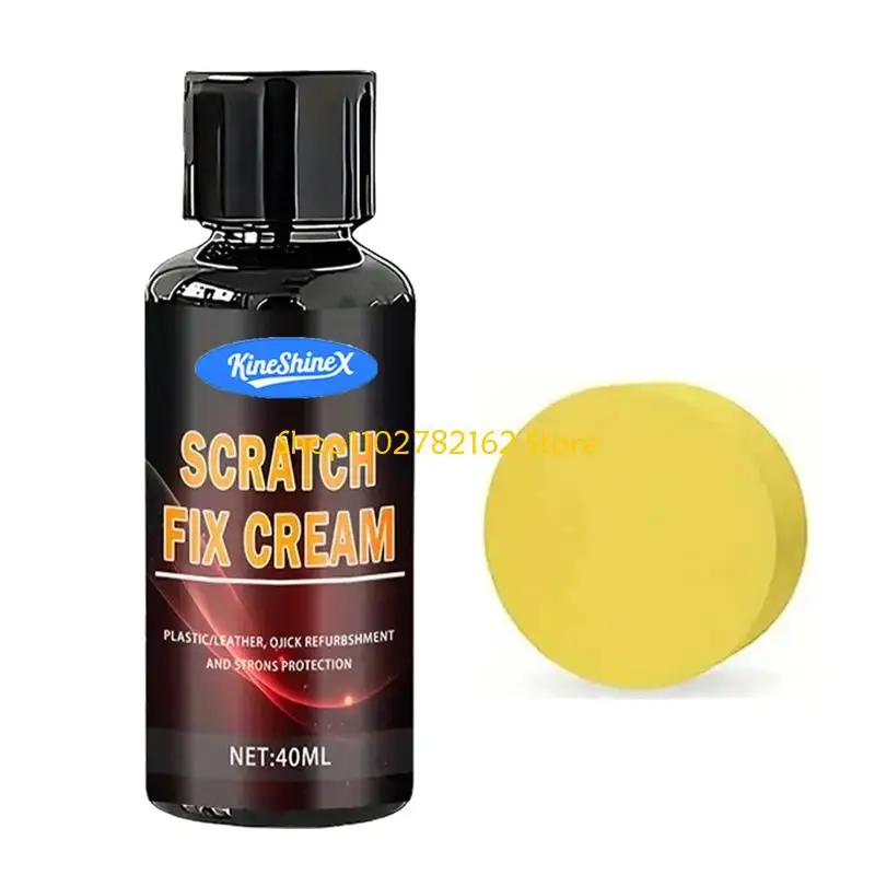547B Scratch Repair Cream Bottle and Sponge Applicator for Light Finish Care, Daily Touch-Up Support and Cream Formula