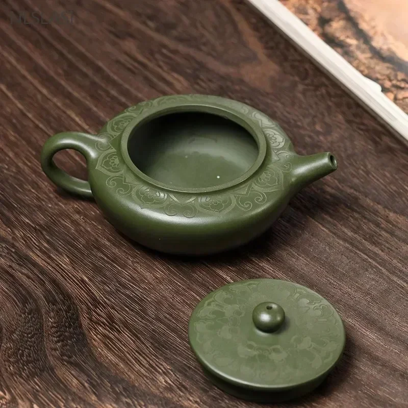 

y 170ml Antique Yixing Purple Clay Teapot Raw Ore Green Mud Filter Tea Infuser Handmade Beauty Tea Pot Chinese Zisha Teaware