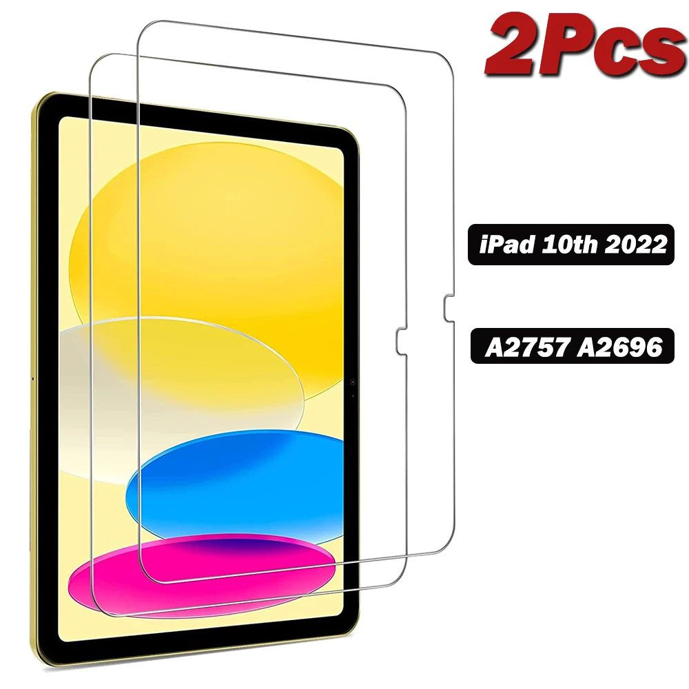 

Screen Protector For iPad 10th Gen 10.9 Inch 2022 Tablet Protective A2757 A2777 Anti Fingerprint Bubble Free Tempered Glass Film